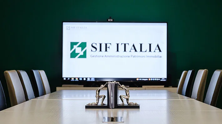 Il sito di SIF Italia su desktop