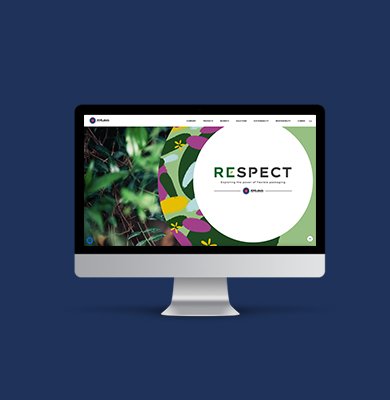 Il sito All4Labels su desktop: la campagna RESPECT