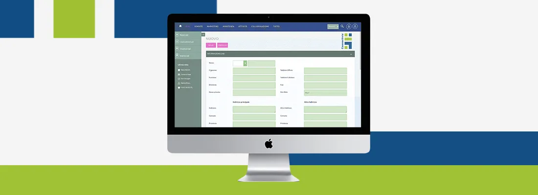 Le schermate del CRM di Connectivia