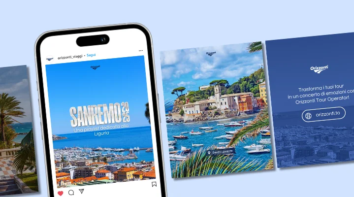 La landing page di Orizzonti Tour Operator su desktop