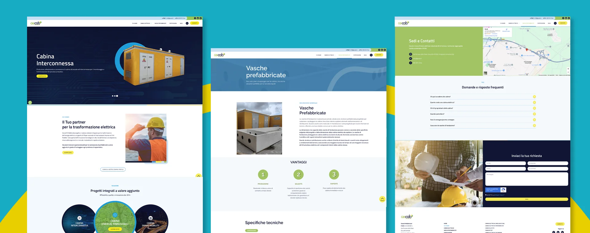 Il sito rinnovato di Gecab Prefabbricati