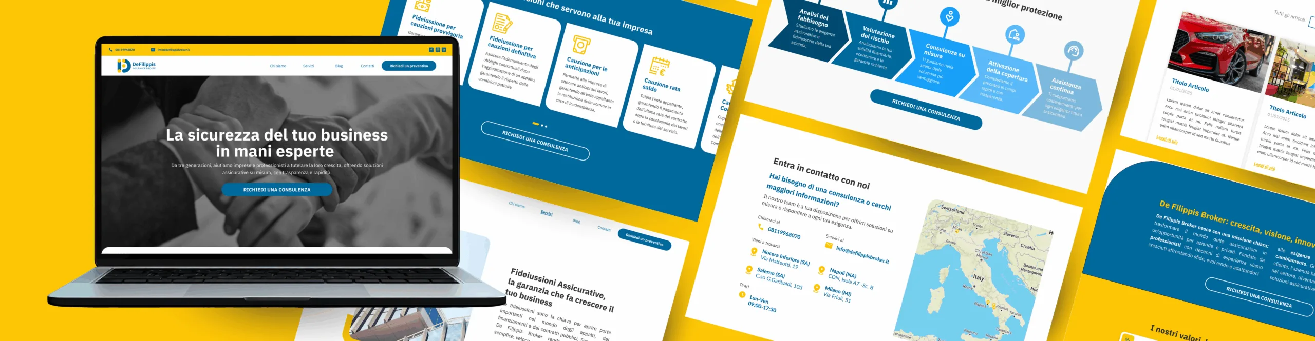 Il progetto digitale di De Filippis Broker