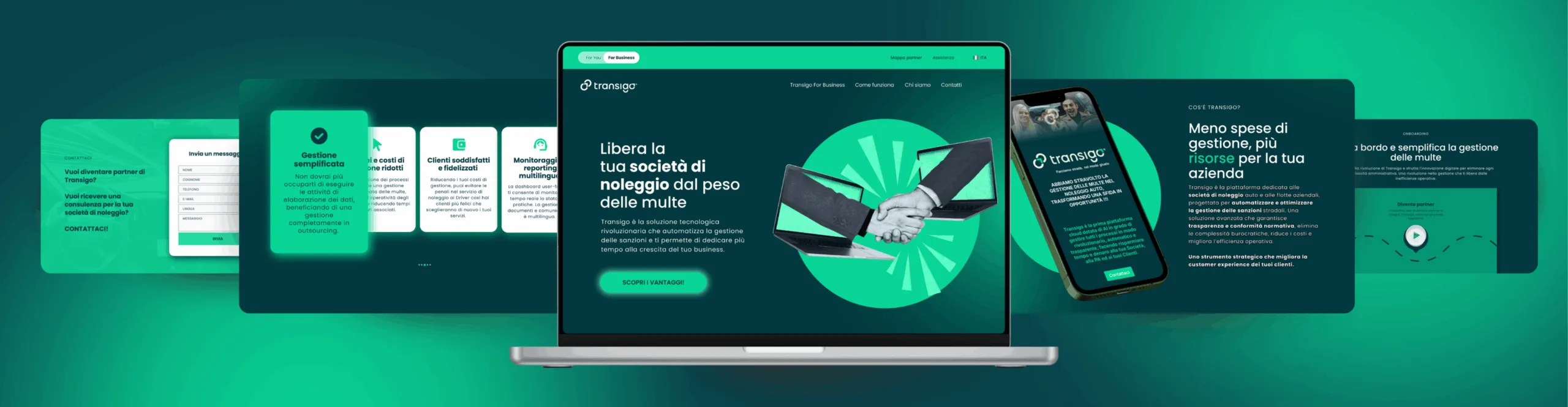 Il brand Transigo: siti, app e comunicazione